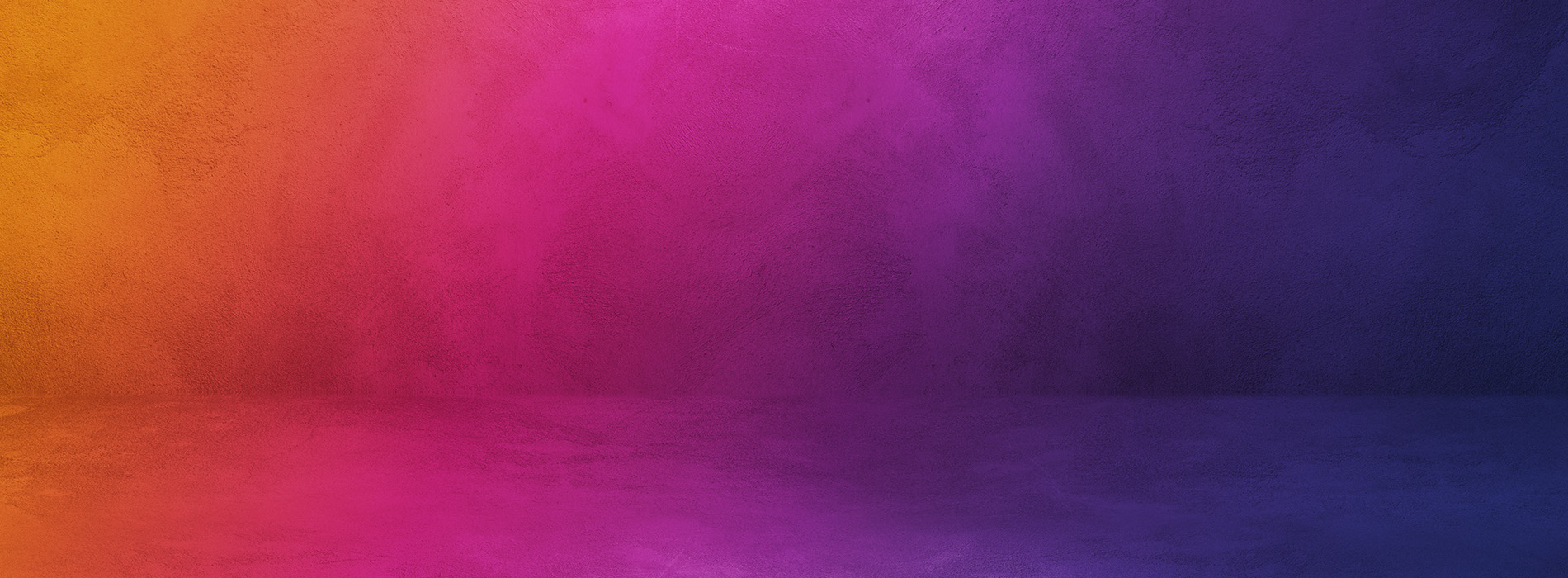 The image shows a colorful abstract design with vertical stripes in various shades of blue, pink, orange, and yellow against a dark background.